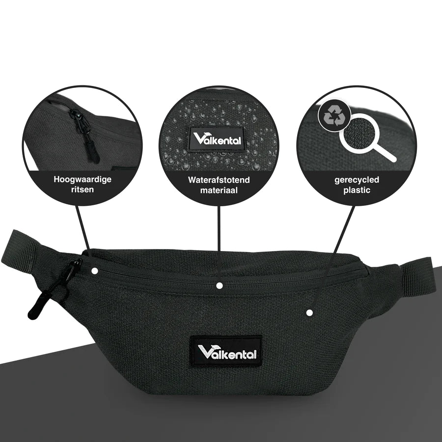 VALKENTAL SLINGBAG waterdicht materiaal
