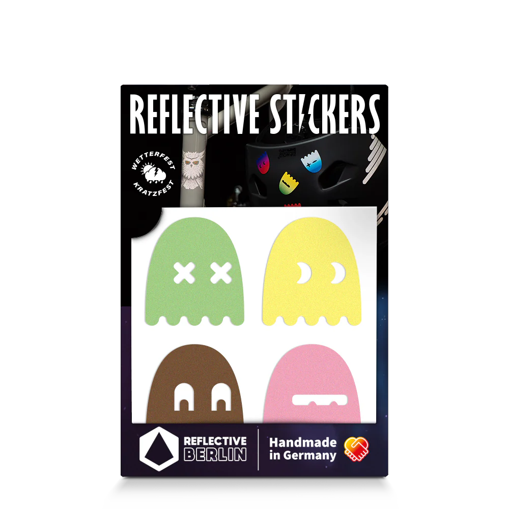 Reflective Berlin reflecterende stickers small voor kinderen ghost ice-cream