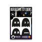 Reflective Berlin reflecterende stickers small voor kinderen ghost zwart