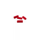 FIXPLUS strapkeepers set van 4 in verschillende kleuren - large rood