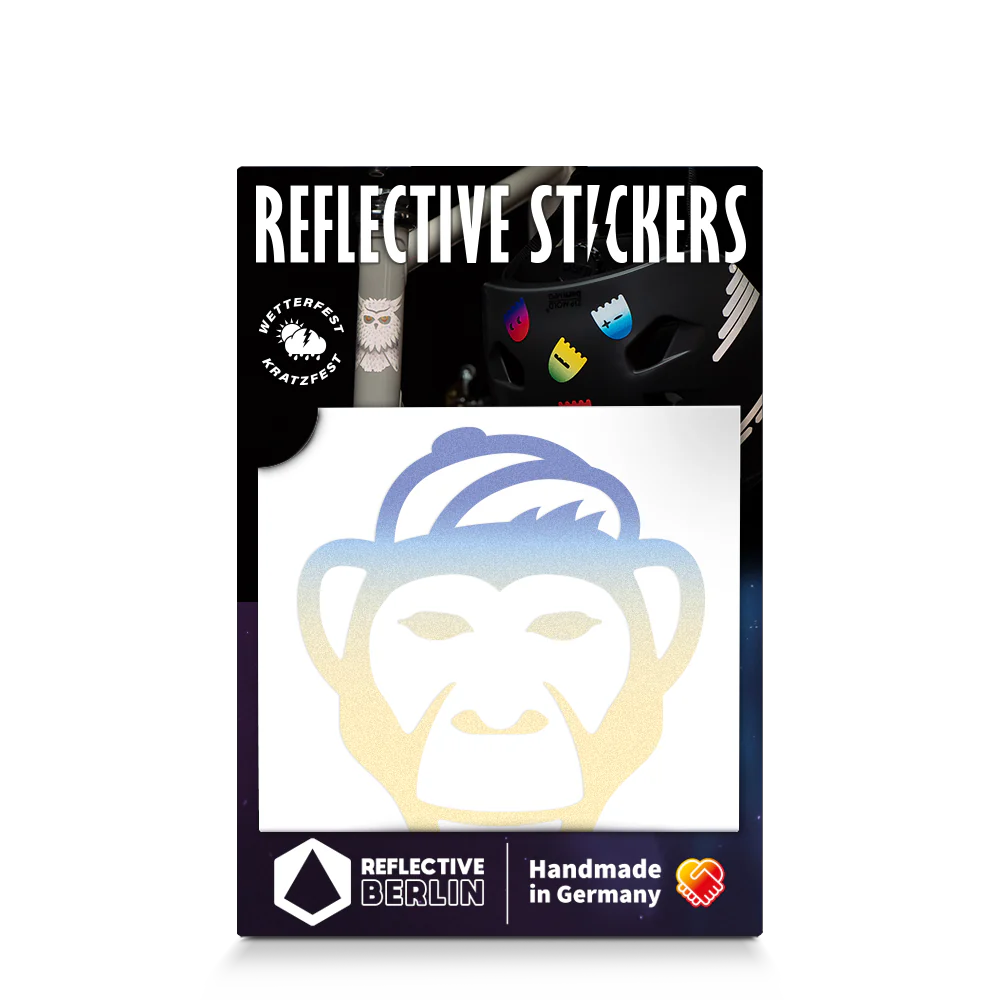 Reflective Berlin reflecterende stickers small voor kinderen monkey summer