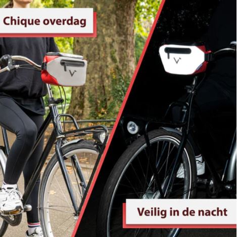 VALKENTAL 3IN1 CITY BAG reflecterende voorzijde