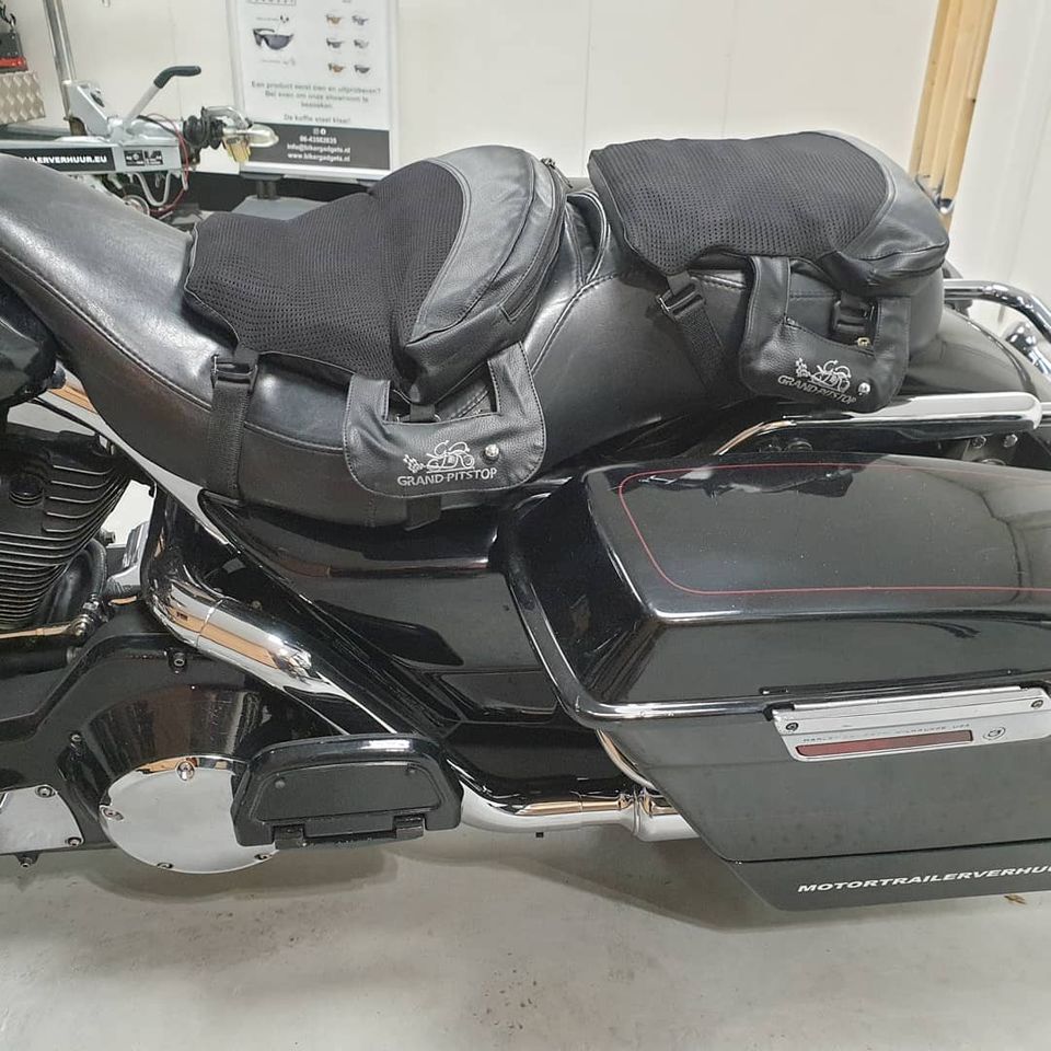 GRANDPITSTOP Air Comfy Seat Cruiser – hier op een Harley roadglide
