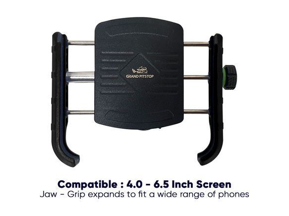GRANDPITSTOP jaw - aluminium universele telefoonhouder