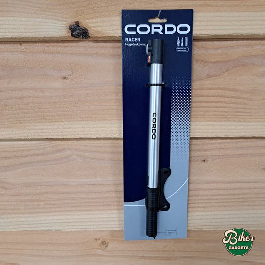 CORDO Racer HD hogedrukpomp zilver – ultralight 11 bar, inclusief X-bracket houder en reparatieset HIER IN DE WINKEL