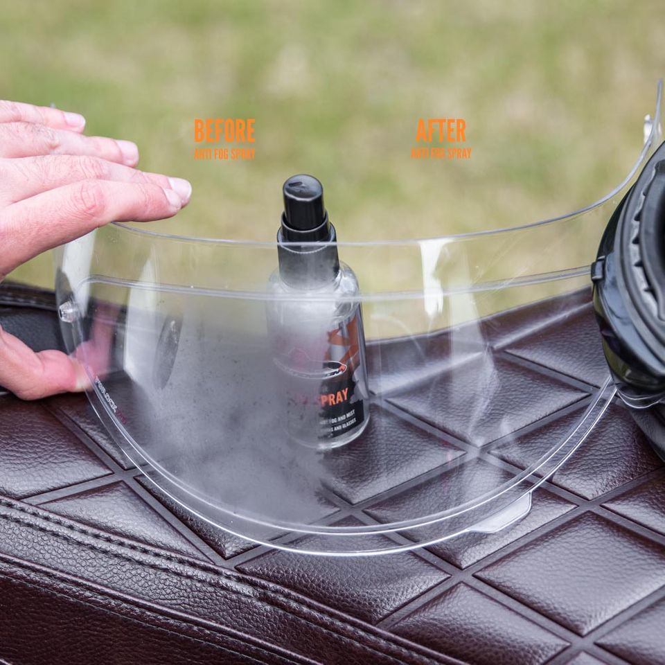 TRU-TENSION Anti-Fog Spray - verschil met en zonder