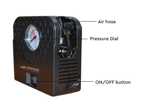 GrandPitstop Mini Compressor 12V – details