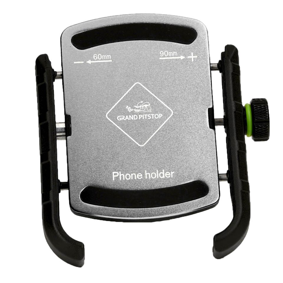GRANDPITSTOP jaw - aluminium universele telefoonhouder