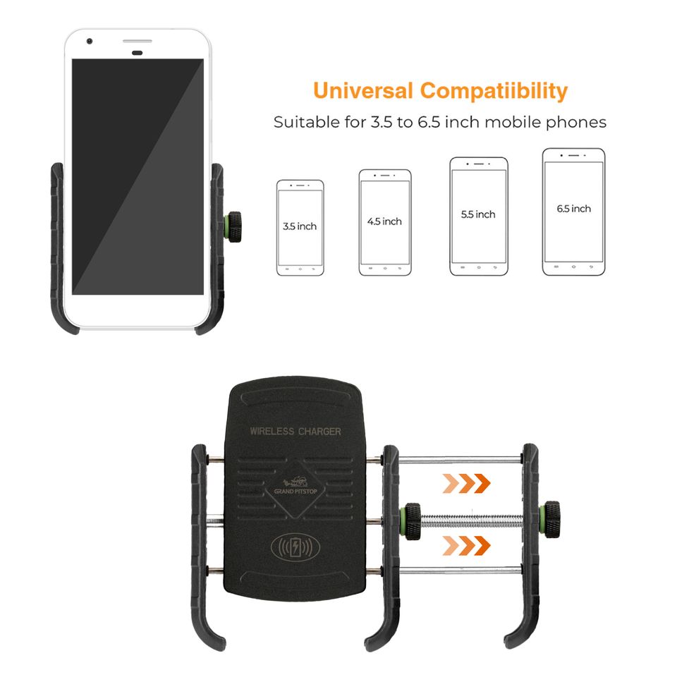 GRANDPITSTOP jaw - universele draadloze telefoonhouder