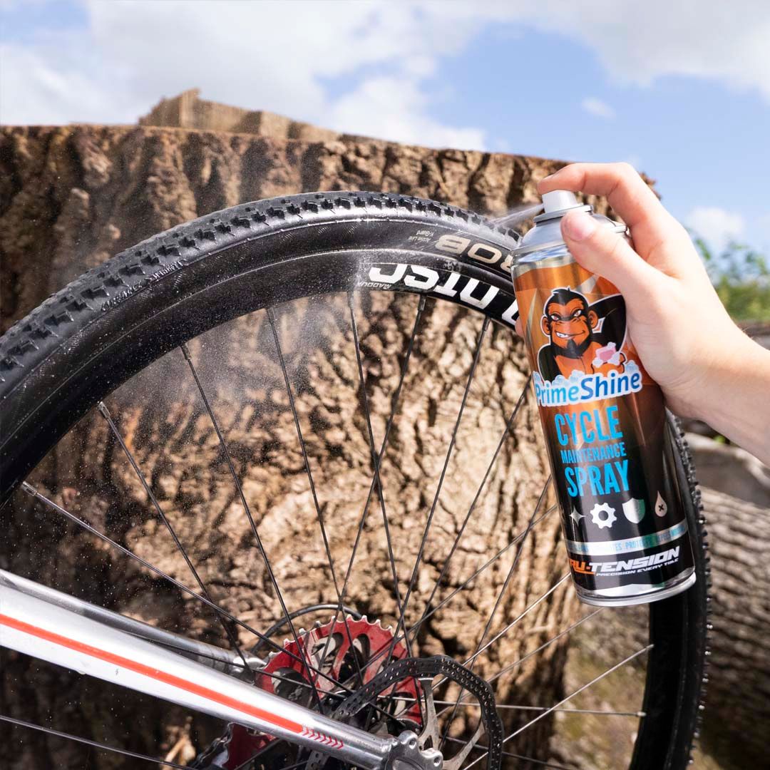 TRU-TENSION Cycle Maintenance Spray - de velgen inspuiten