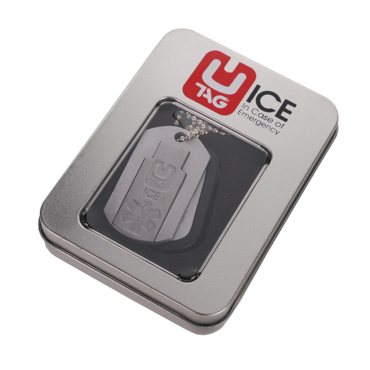 UTAG ICE dogtag pakket - blik met de inhoud