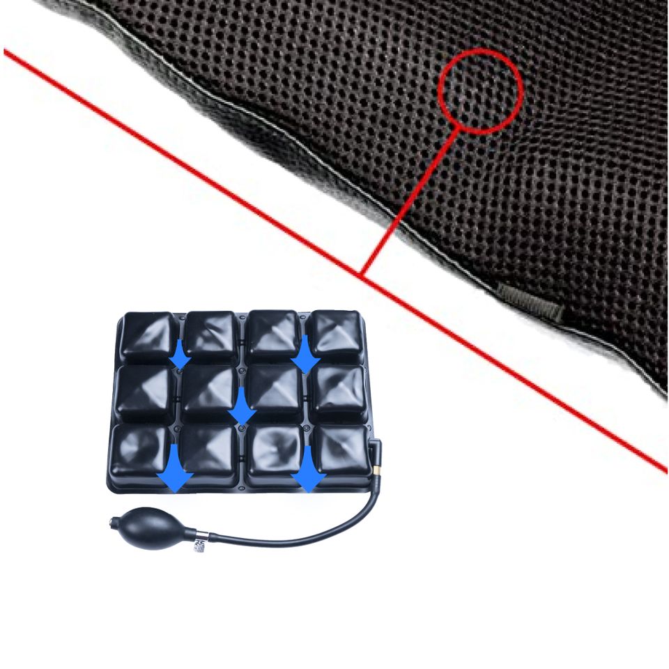 GRANDPITSTOP Air Seat Pillion – luchtstroming