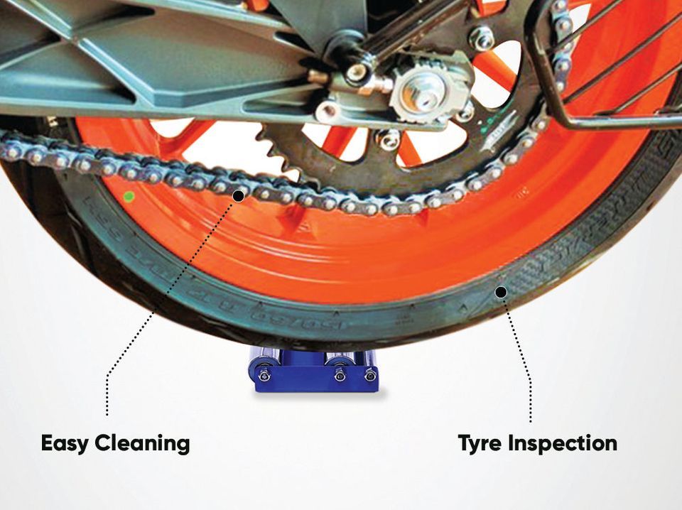 GRANDPITSTOP Groller Small compacte paddockstand vervanger voor band inspectie en schoonmaken