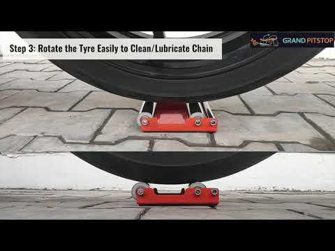 GRANDPITSTOP Groller Medium paddockstand replacement demo video