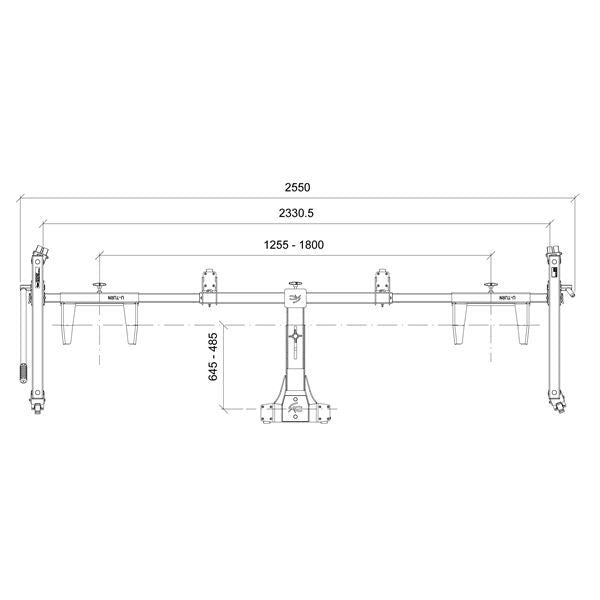 ACEBIKES U-Turn Motor Mover XL - maatvoering